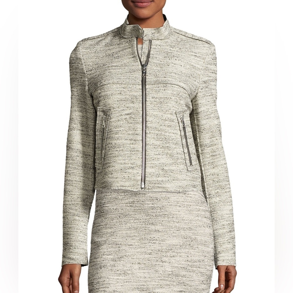 Theory Bavewick K. Branson Tweed Moto Jacket
